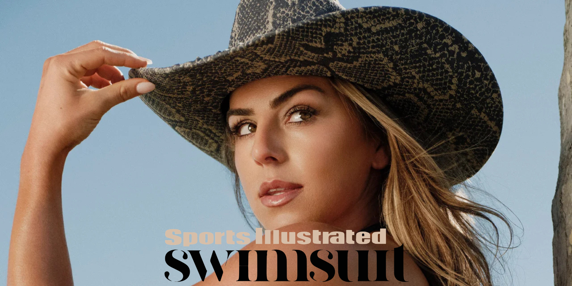 Haley Cavinder Wears ZANDRIA's Cobalt Cobra on Sports Illustrated Swimsuit February 2026 Digital Cover