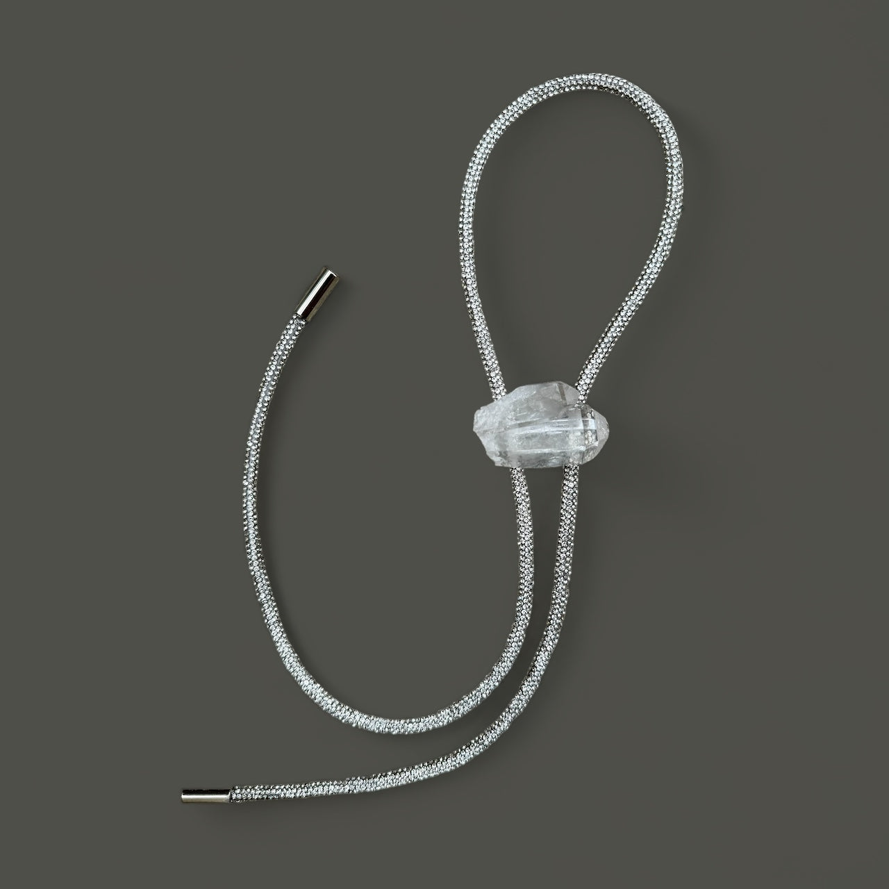 Clear Quartz Bolo Tie - Zandria