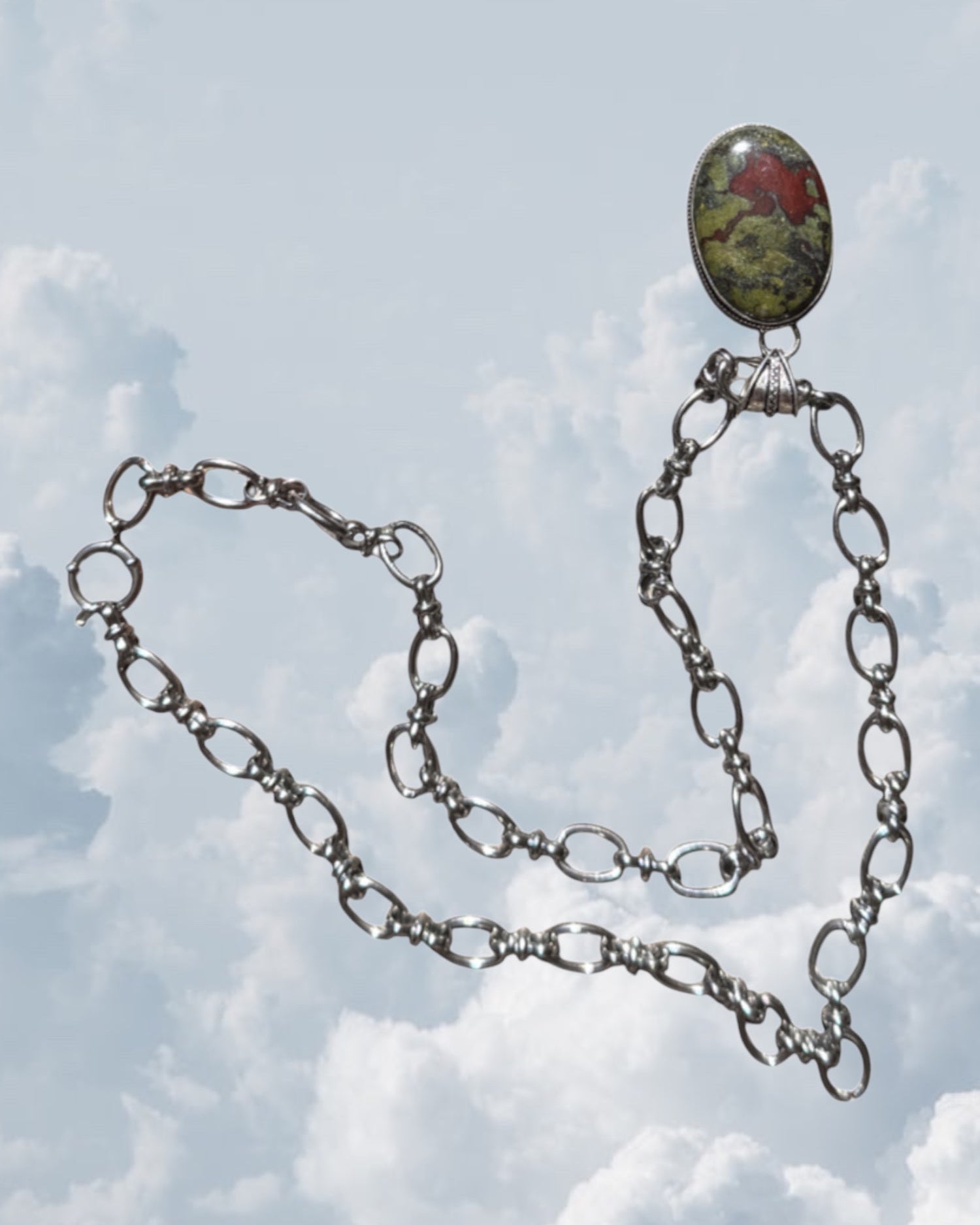 Dragon Bloodstone Silver - Zandria