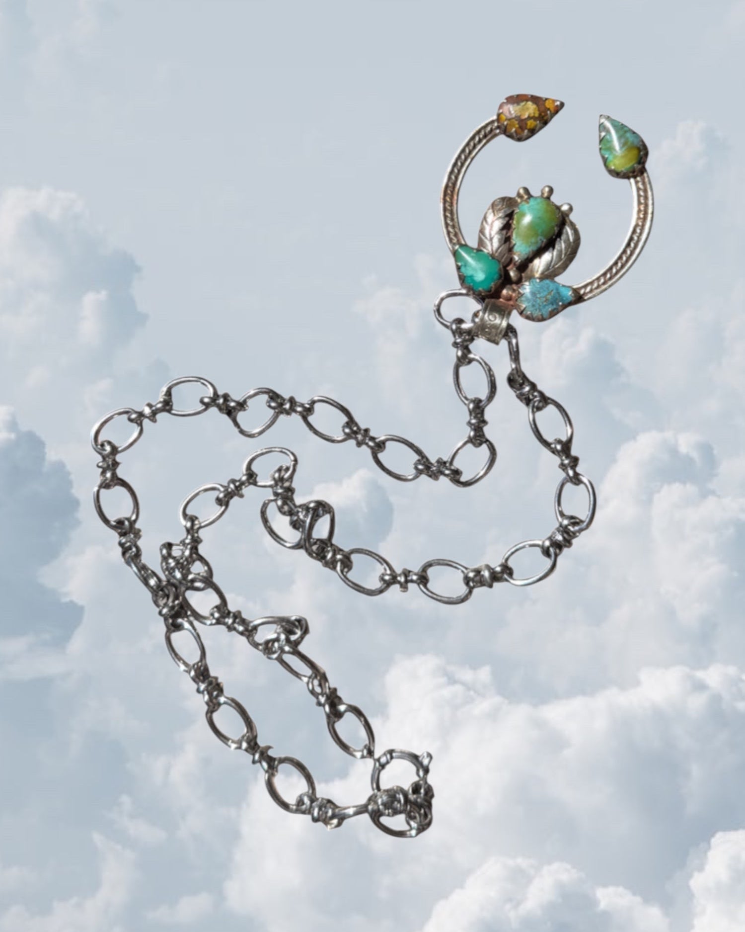 Turquoise Blossom Silver - Zandria