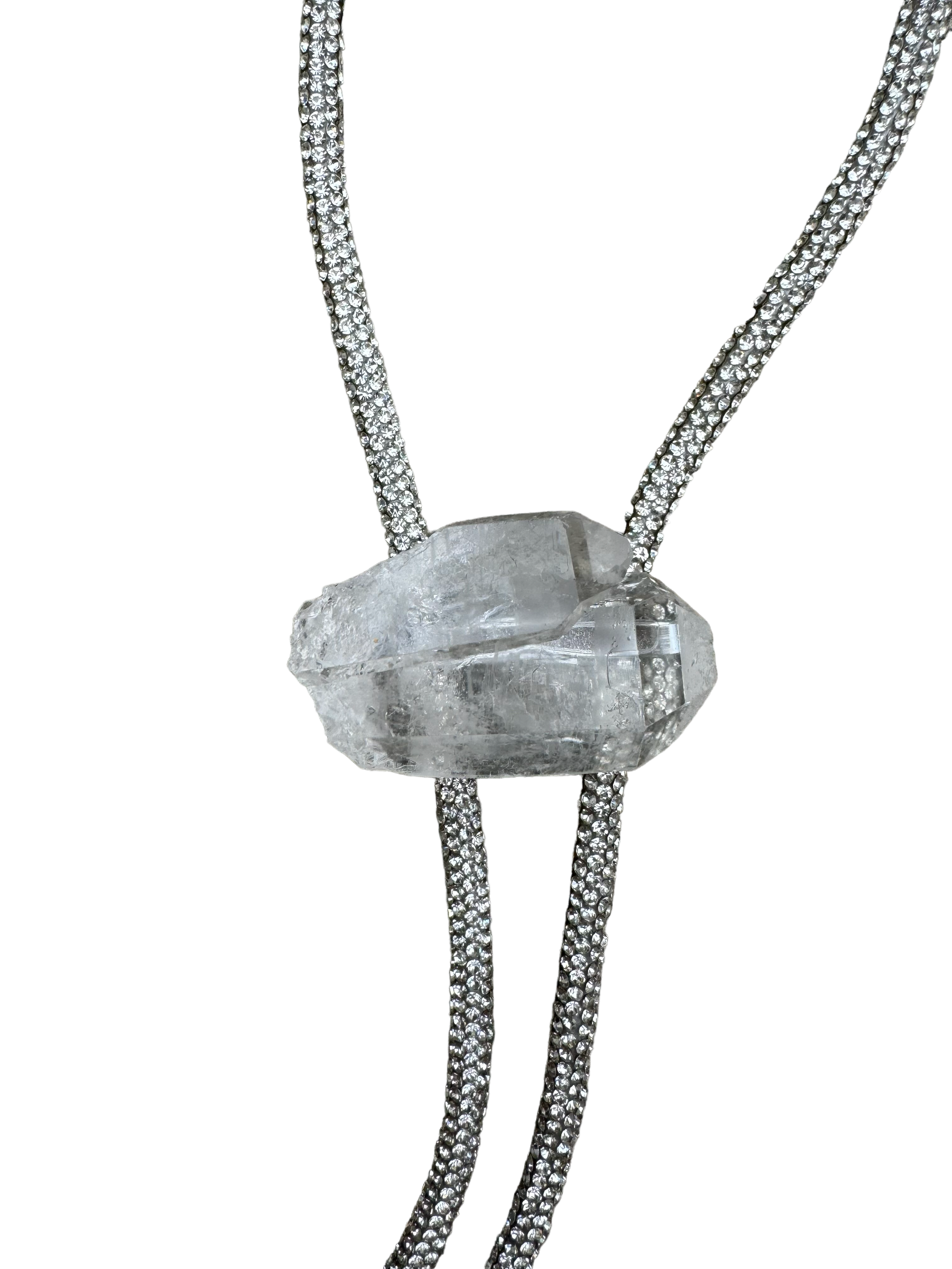 Clear Quartz Bolo Tie - Zandria