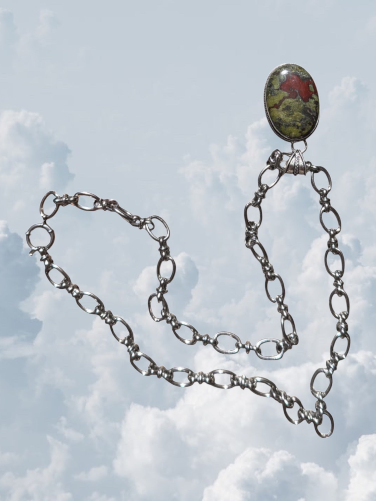 Dragon Bloodstone Silver - Zandria