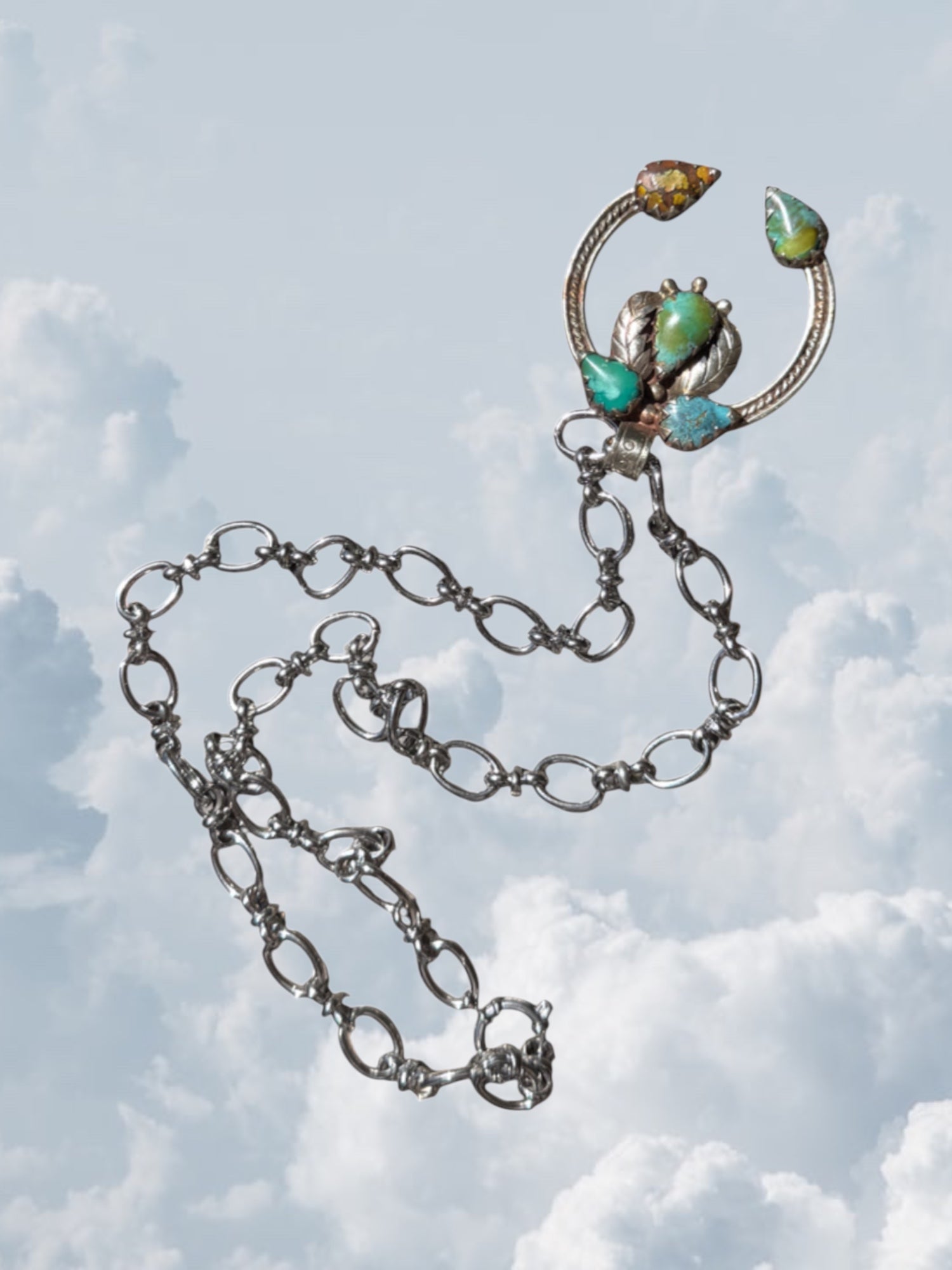 Turquoise Blossom Silver - Zandria