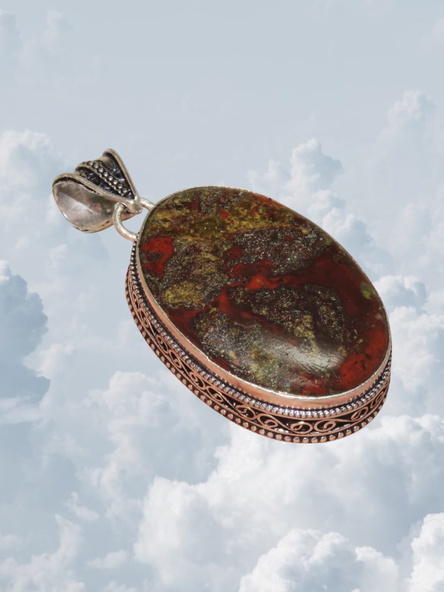 Dragon Bloodstone Silver - Zandria